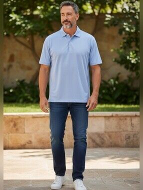 Peter Millar Sky Blue Striped Summer Comfort
